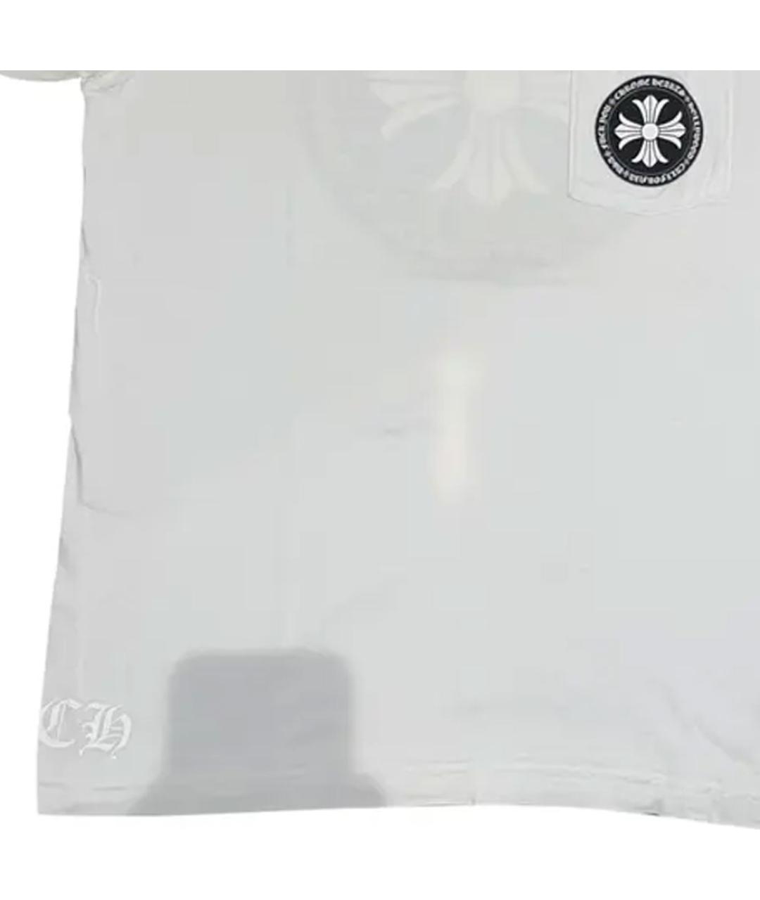CHROME HEARTS Белая хлопковая футболка, фото 3