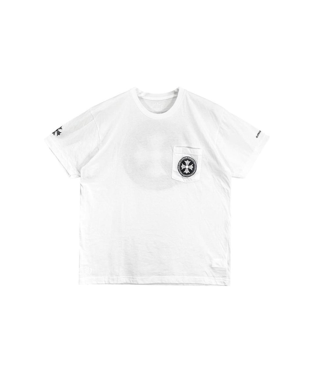 CHROME HEARTS Белая хлопковая футболка, фото 6