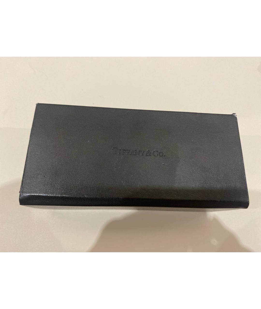 TIFFANY&CO Коричневые металлические солнцезащитные очки, фото 4