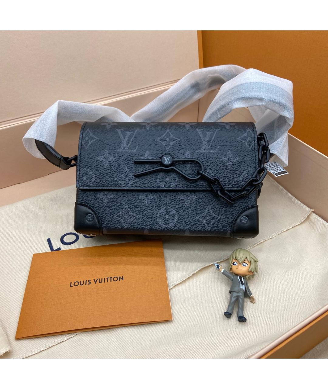 LOUIS VUITTON Черная сумка через плечо, фото 7