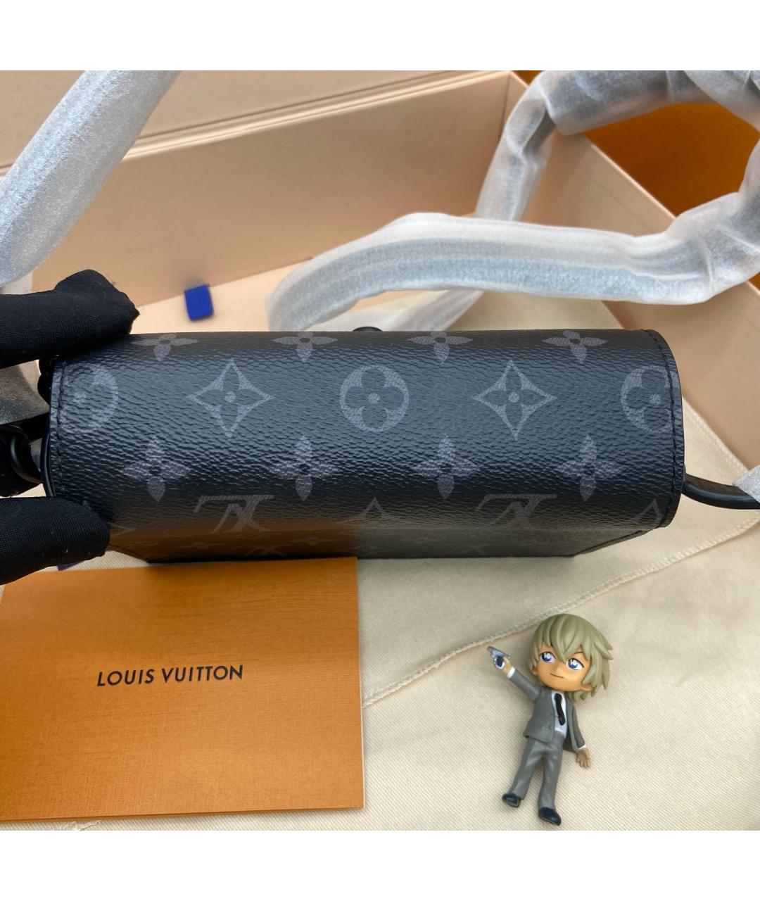 LOUIS VUITTON Черная сумка через плечо, фото 4