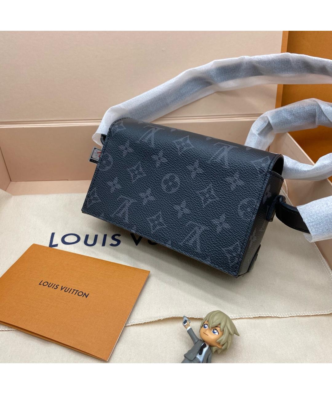 LOUIS VUITTON Черная сумка через плечо, фото 3
