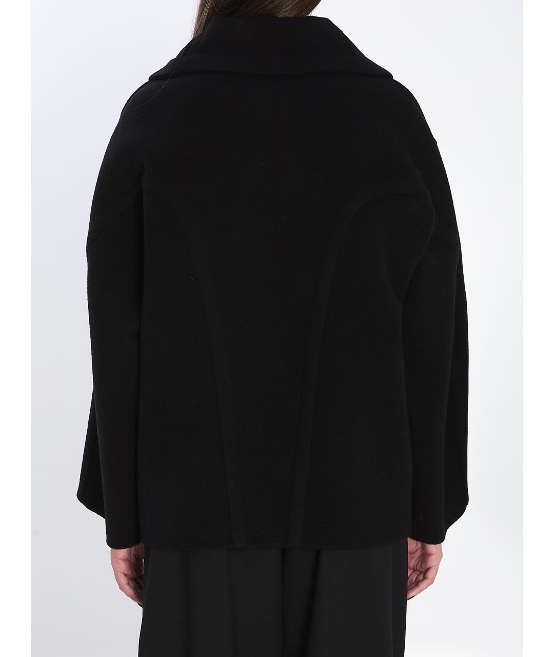 THE ROW Черное шерстяное пальто, фото 5