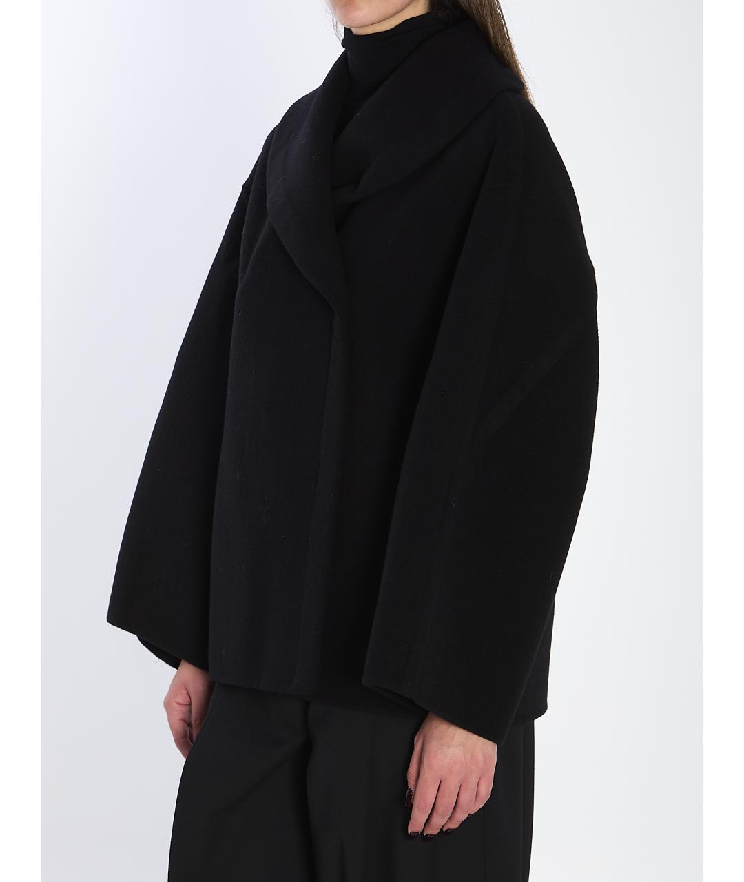 THE ROW Черное шерстяное пальто, фото 3