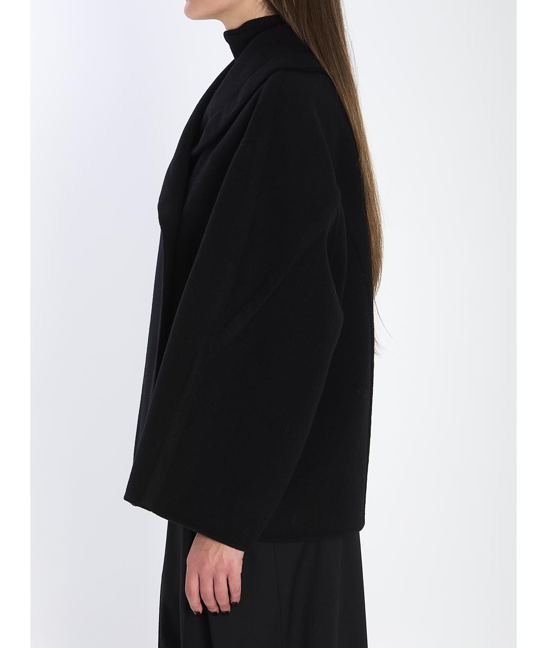 THE ROW Черное шерстяное пальто, фото 4