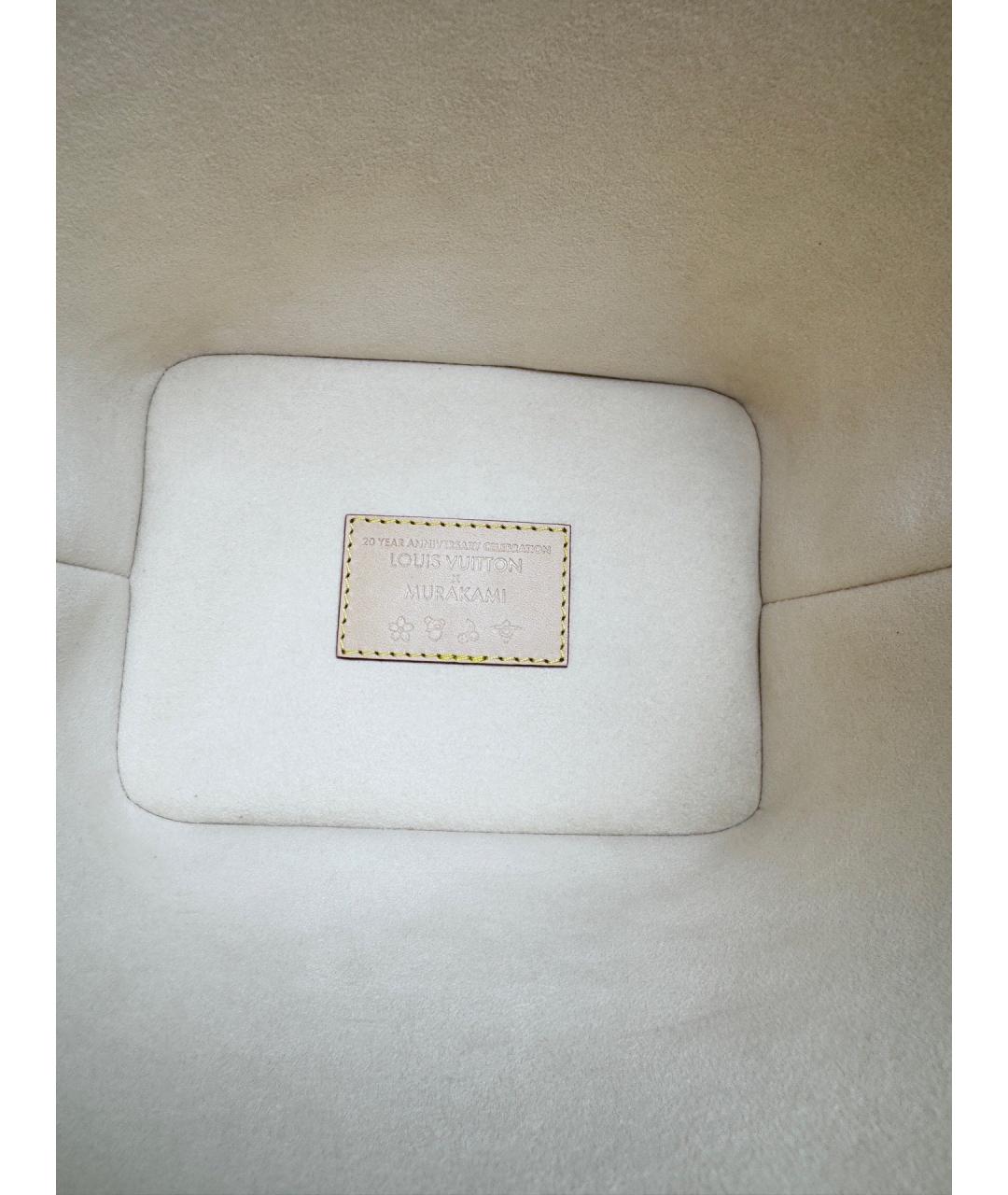 LOUIS VUITTON Белая кожаная сумка через плечо, фото 4