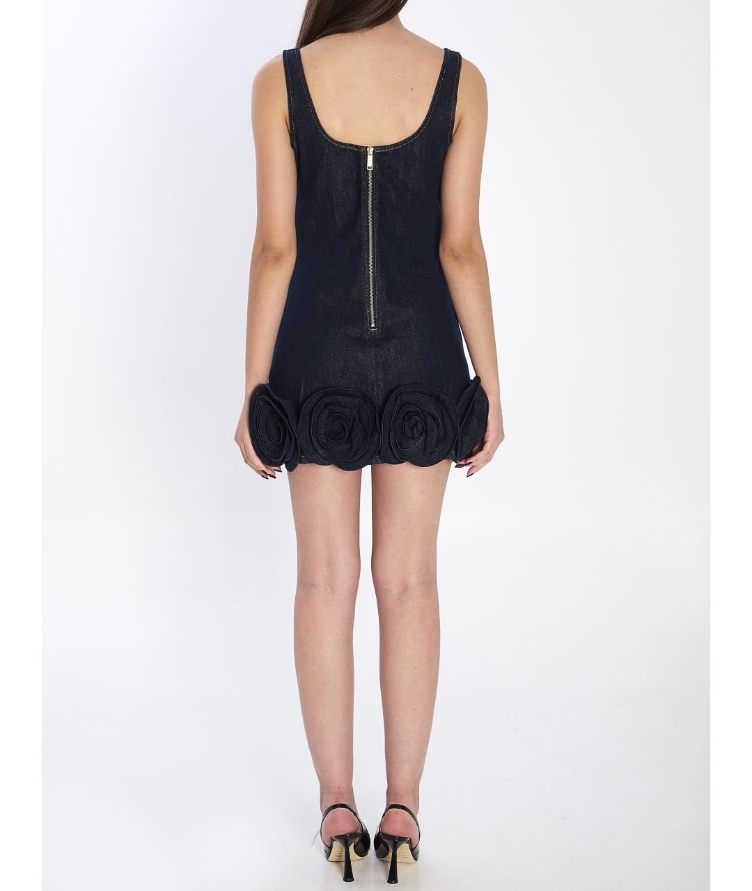 SELF-PORTRAIT Синее хлопковое платье, фото 5