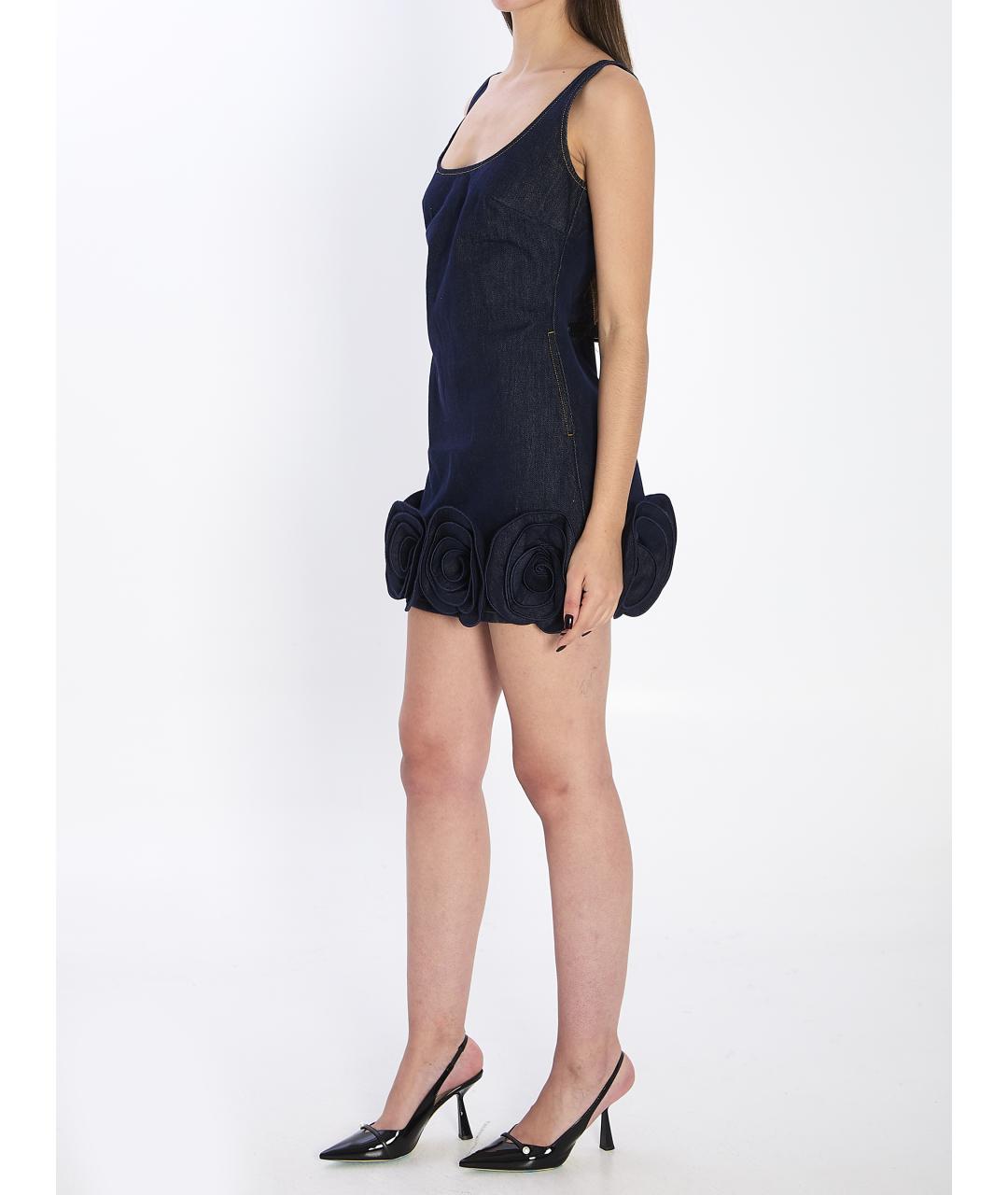 SELF-PORTRAIT Синее хлопковое платье, фото 3