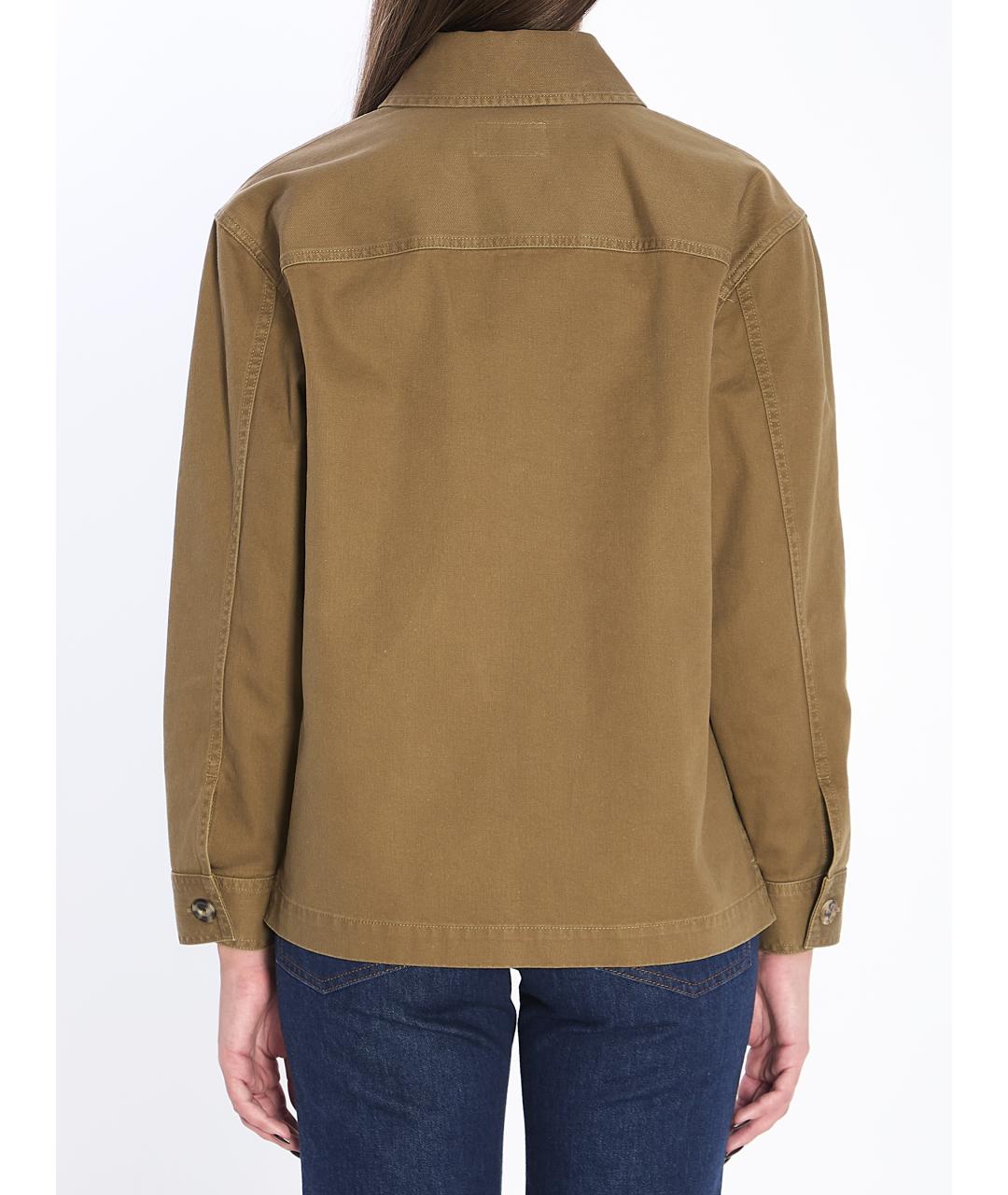 SAINT LAURENT Зеленая хлопковая рубашка, фото 5