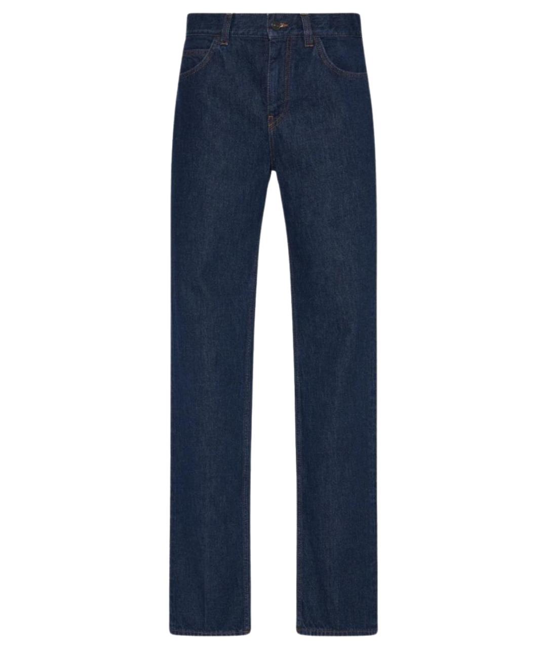 THE ROW Синие хлопковые прямые джинсы, фото 1