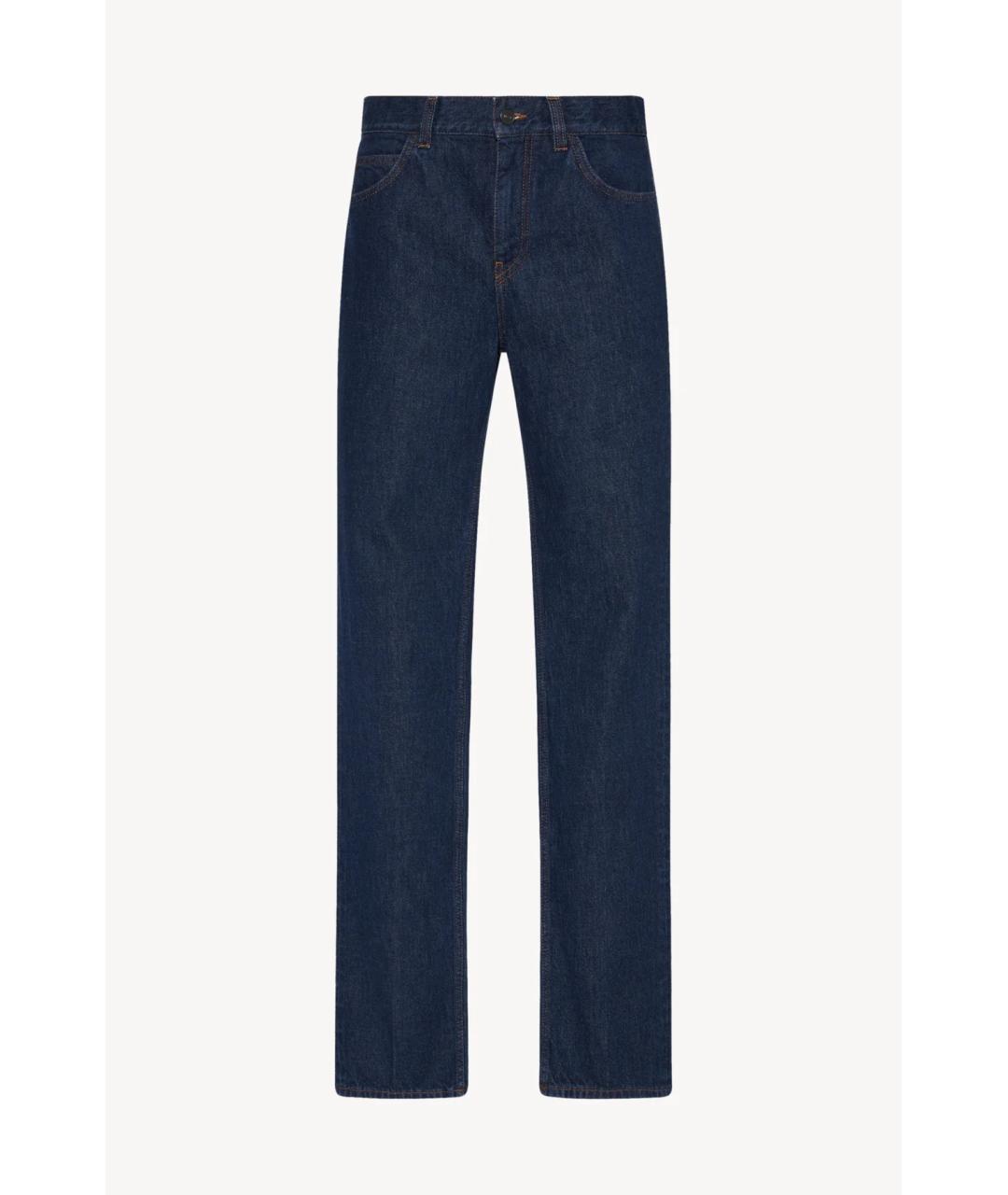 THE ROW Синие хлопковые прямые джинсы, фото 6