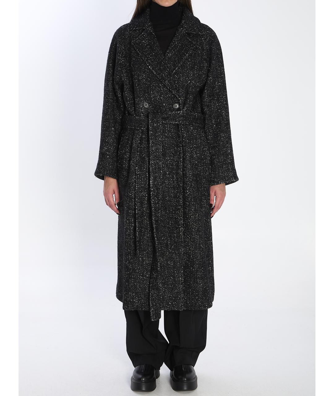 THE ROW Черное шерстяное пальто, фото 2