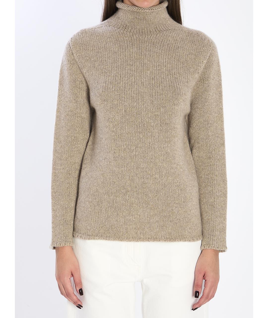 THE ROW Бежевый кашемировый джемпер / свитер, фото 2