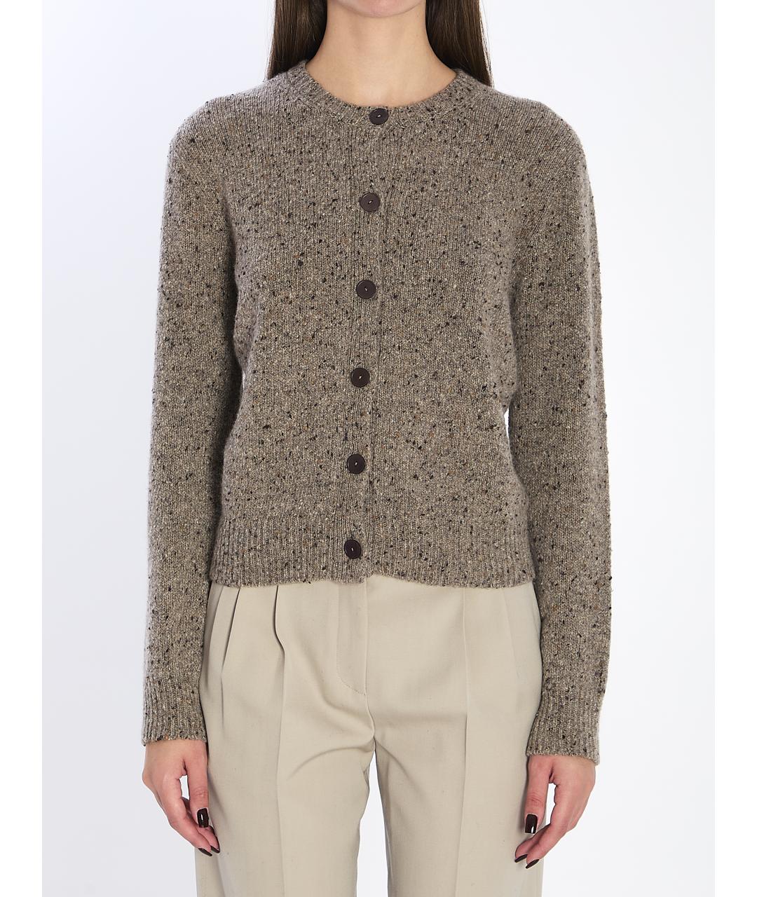 THE ROW Бежевый кашемировый кардиган, фото 2