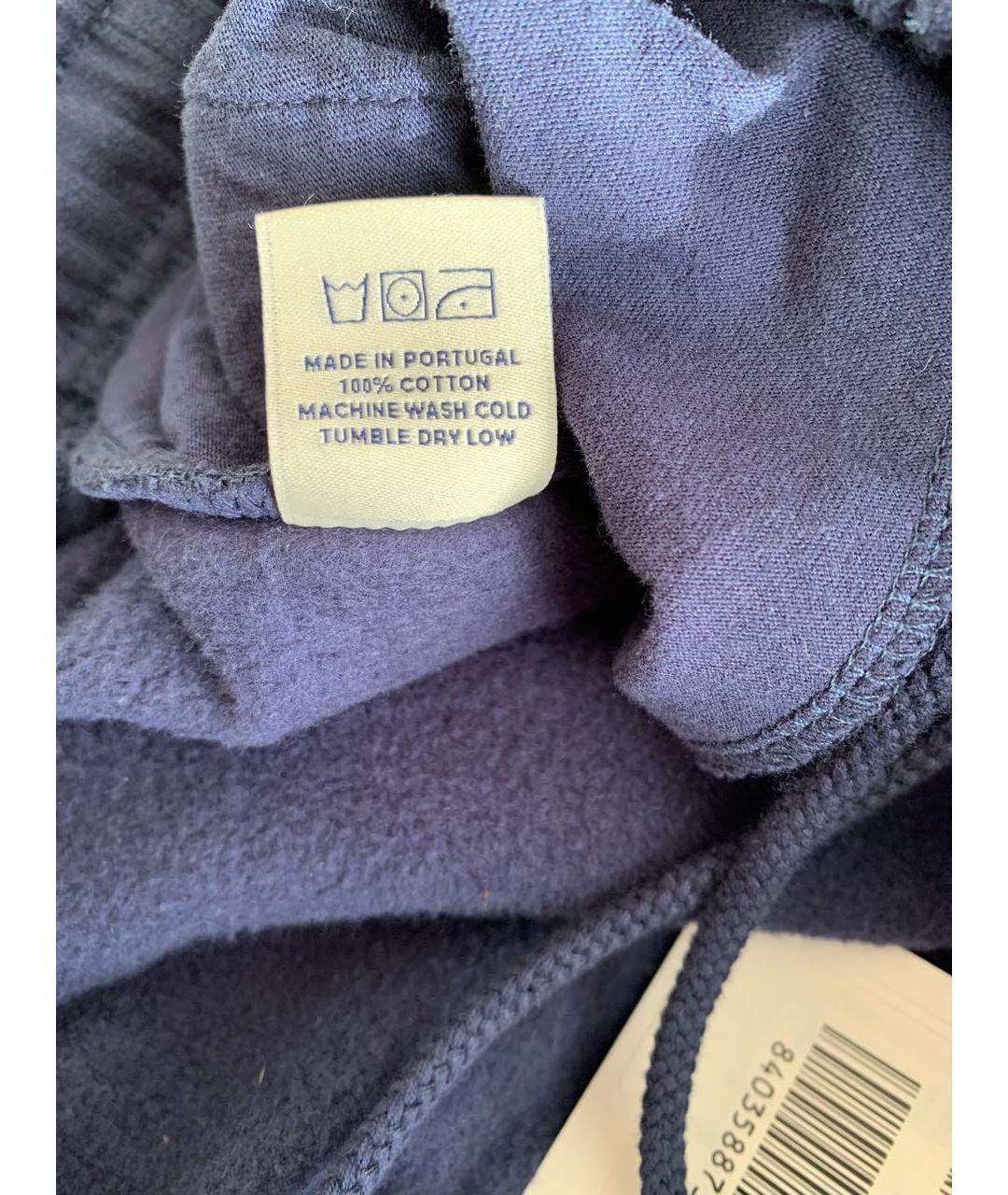 SPORTY AND RICH Темно-синие хлопковые спортивные брюки и шорты, фото 5