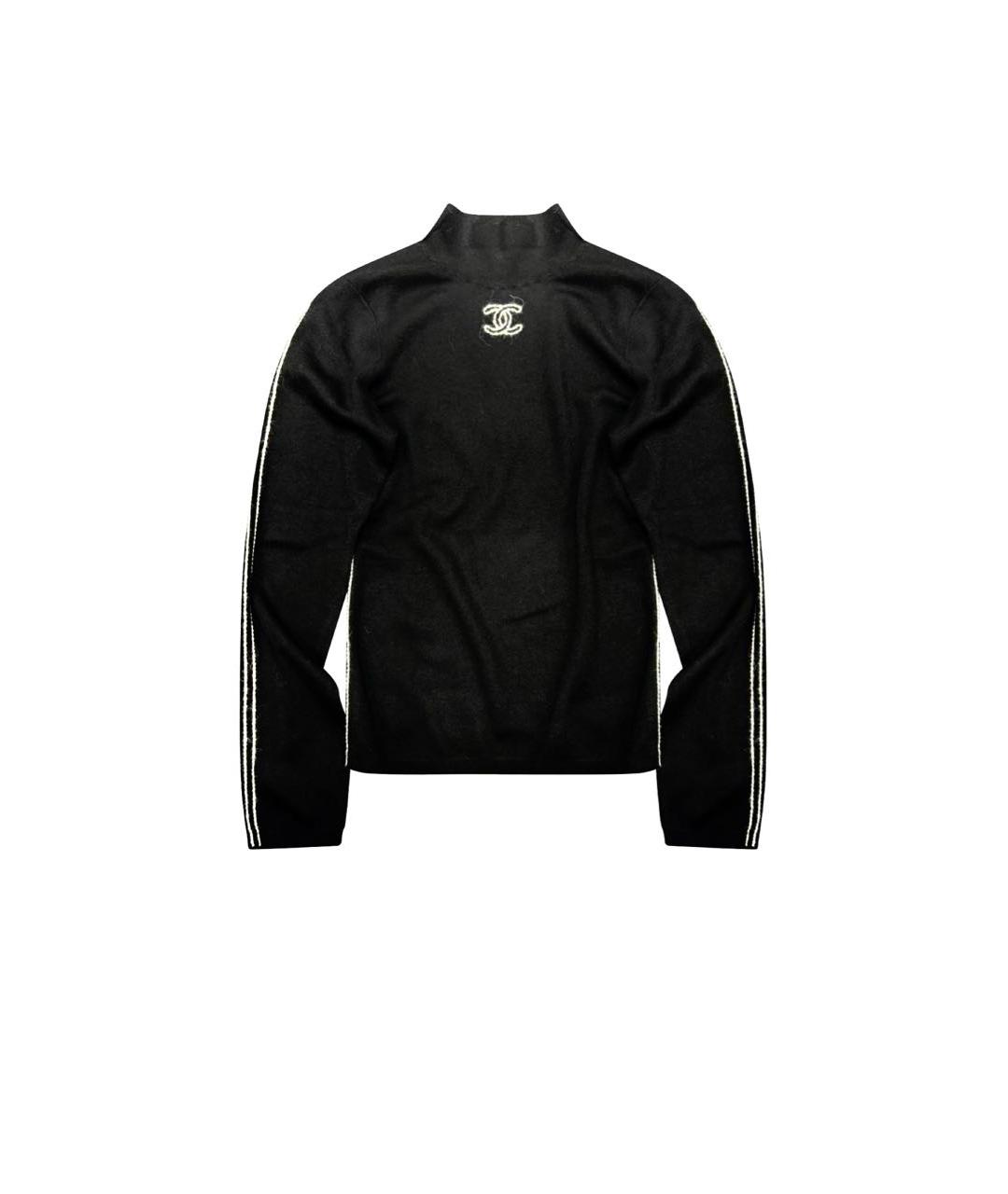 CHANEL Черная шерстяная водолазка, фото 1