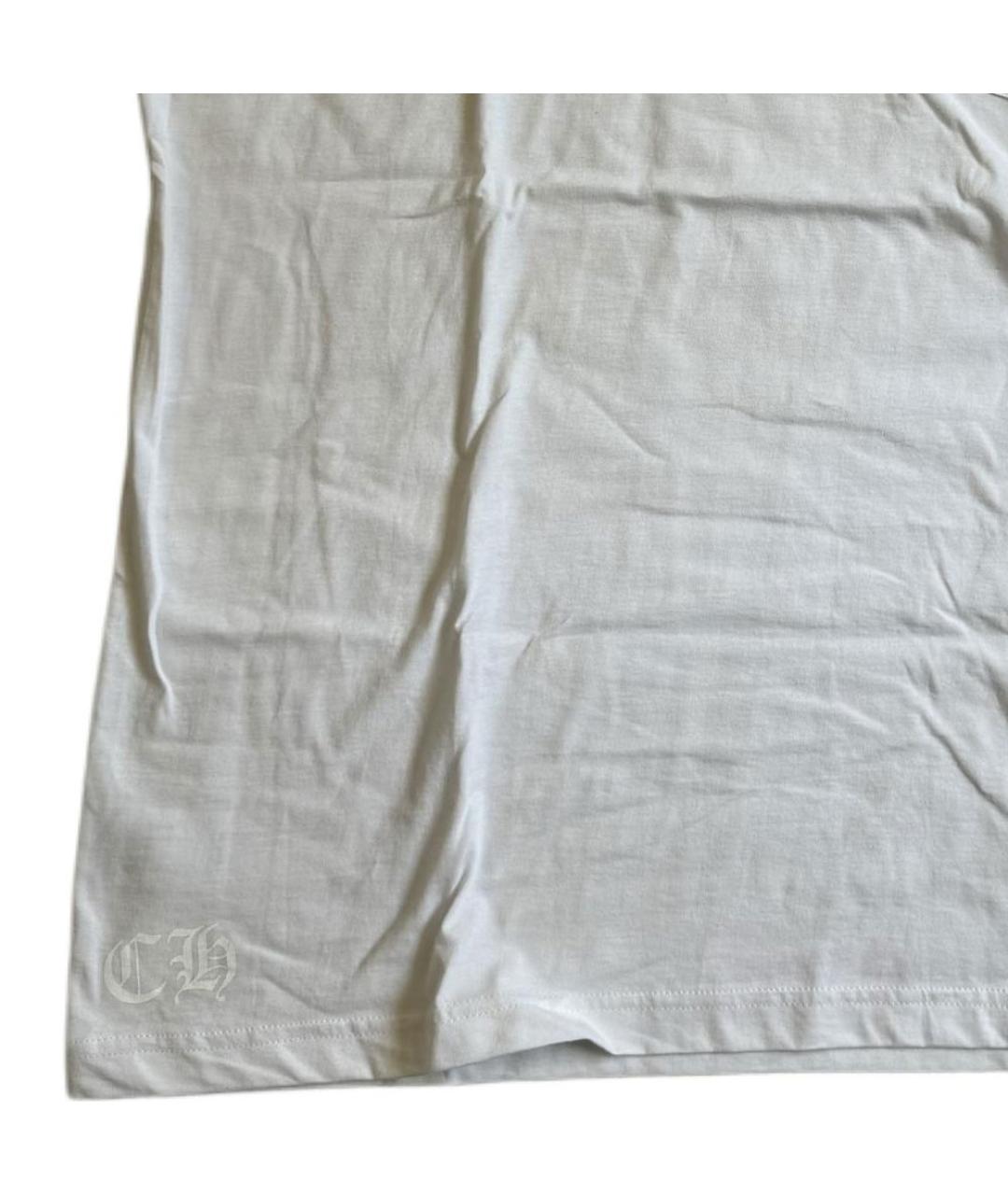 CHROME HEARTS Белая хлопковая футболка, фото 3