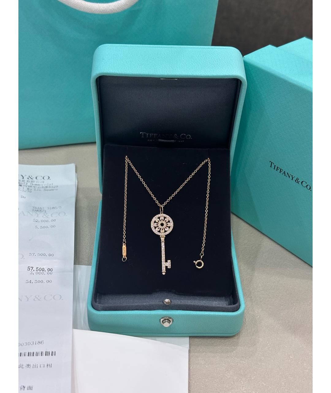 TIFFANY&CO Золотое колье из розового золота, фото 3