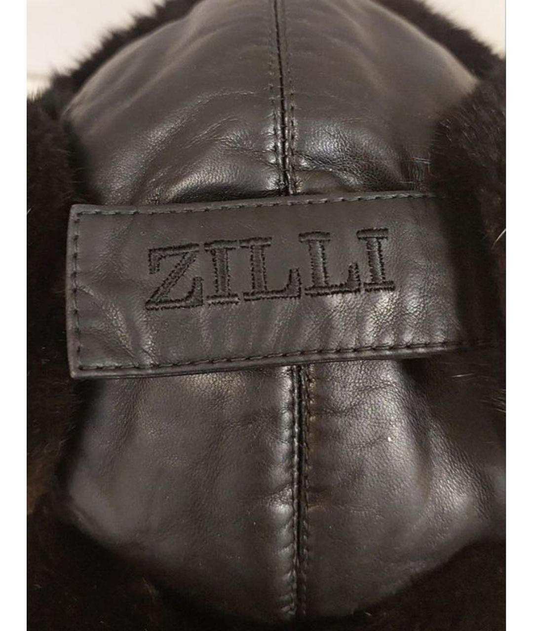 ZILLI Коричневая кожаная шапка, фото 3