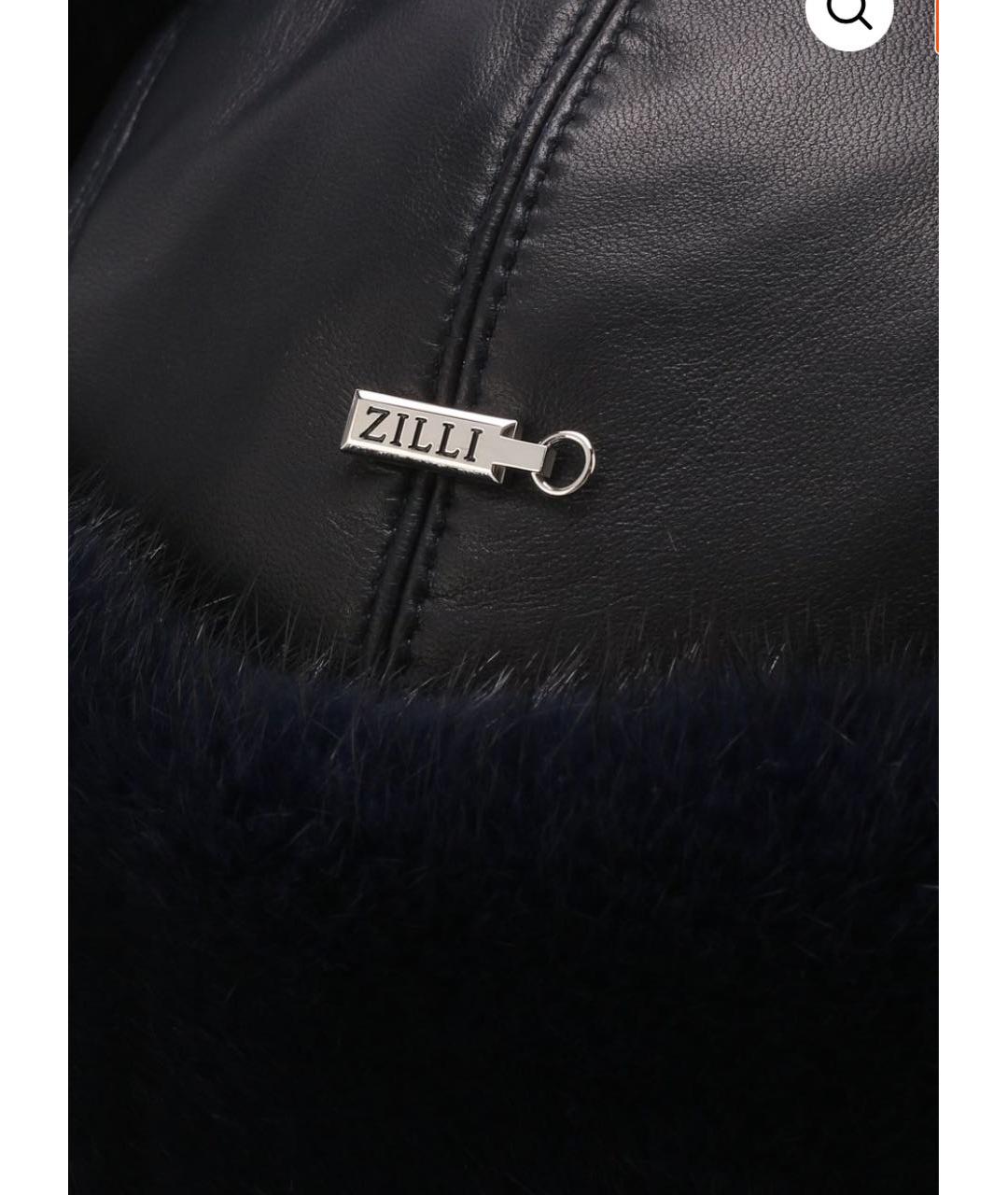 ZILLI Коричневая кожаная шапка, фото 4