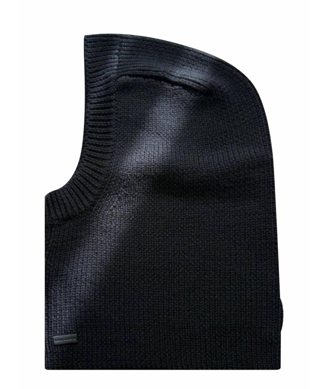 SAINT LAURENT Черная шапка, фото 1