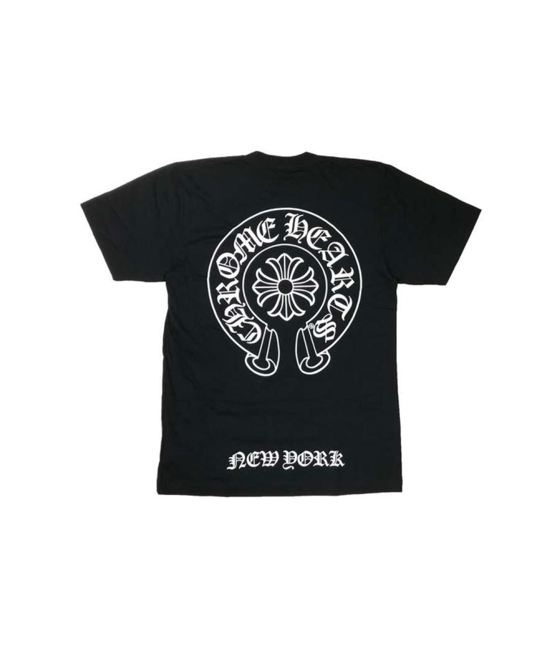 CHROME HEARTS Черная хлопковая футболка, фото 2