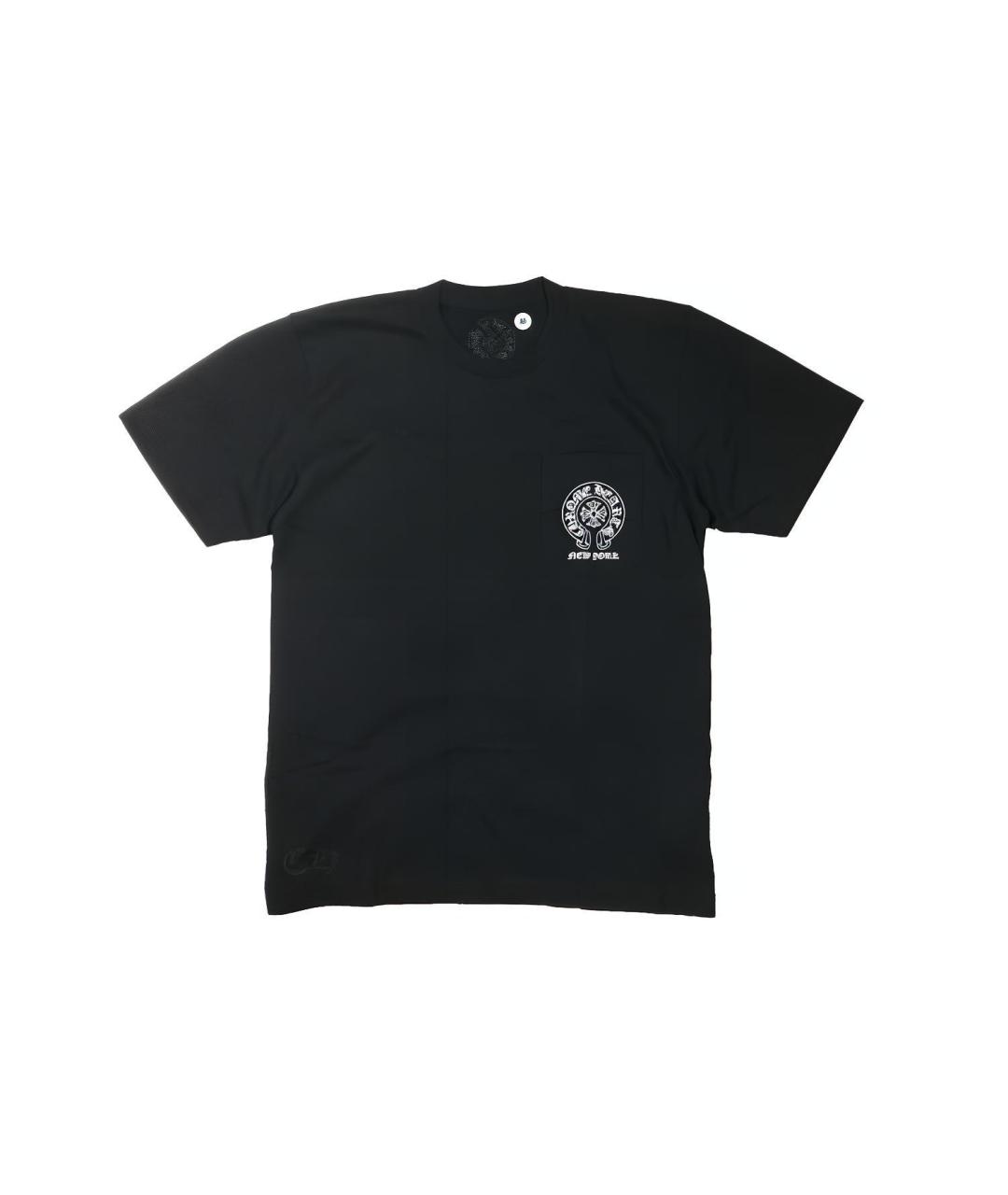 CHROME HEARTS Черная хлопковая футболка, фото 9