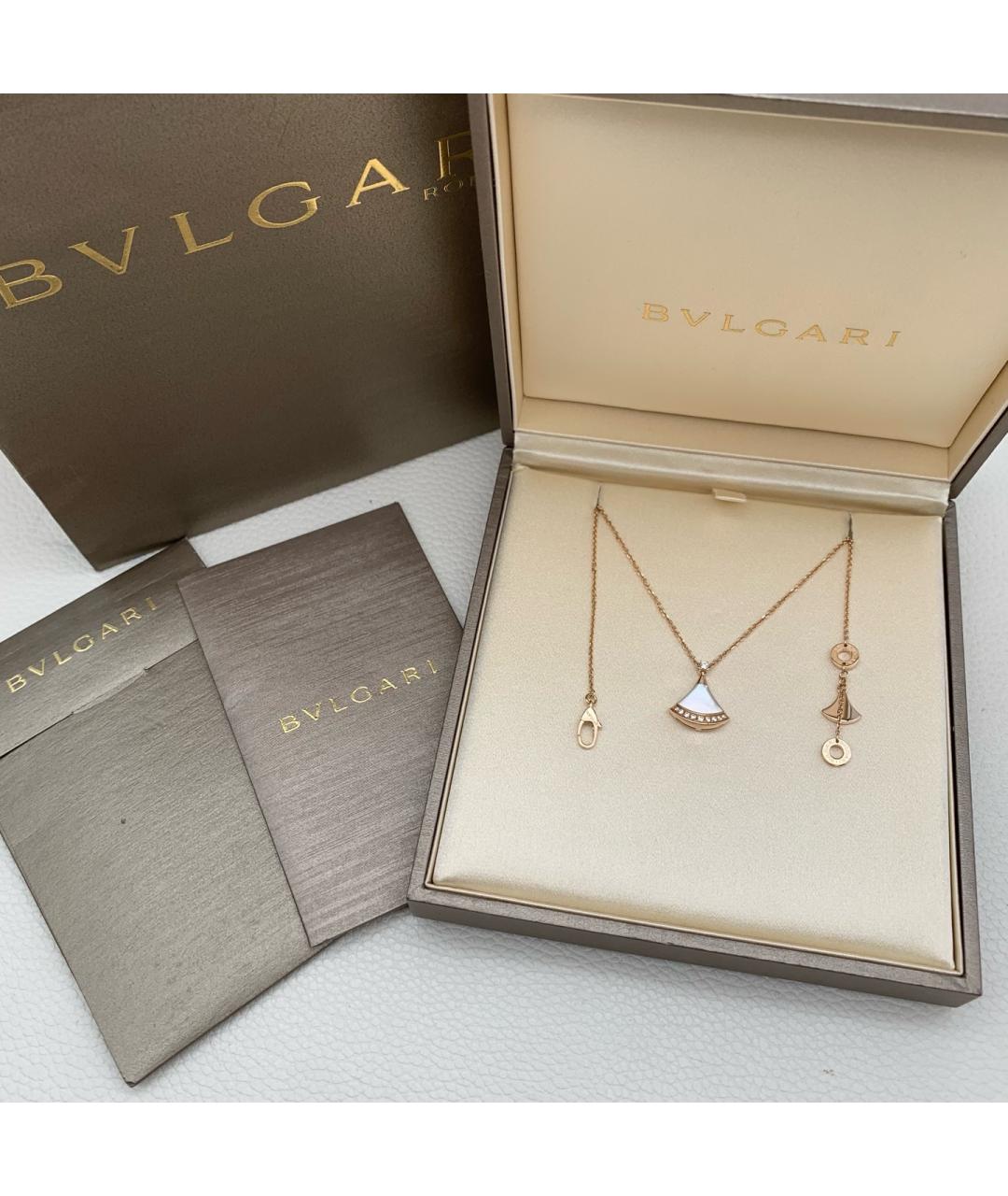 BVLGARI Золотое колье из розового золота, фото 2