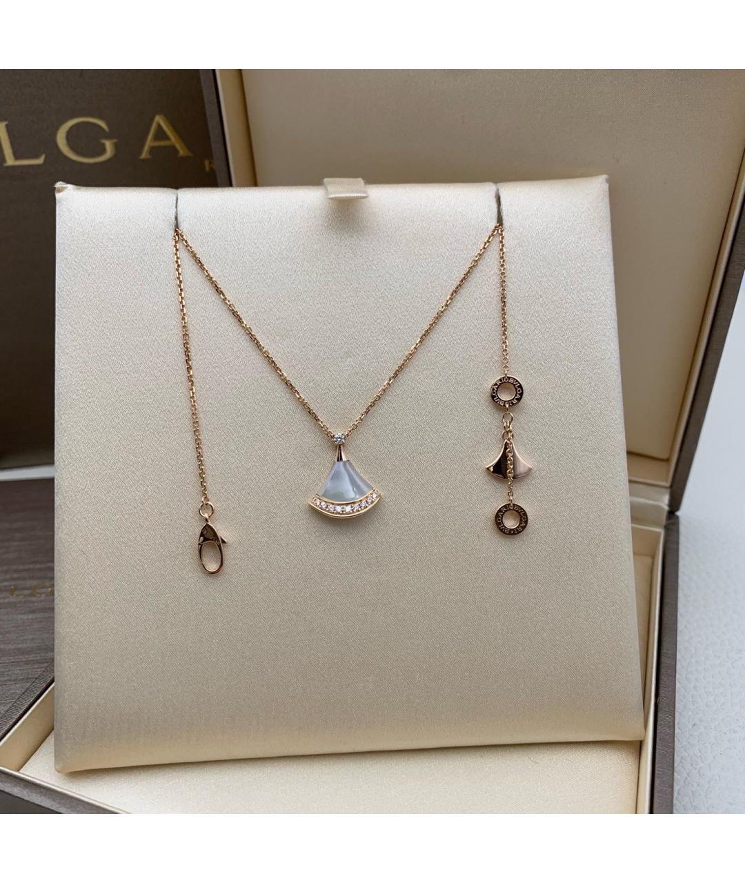 BVLGARI Золотое колье из розового золота, фото 3