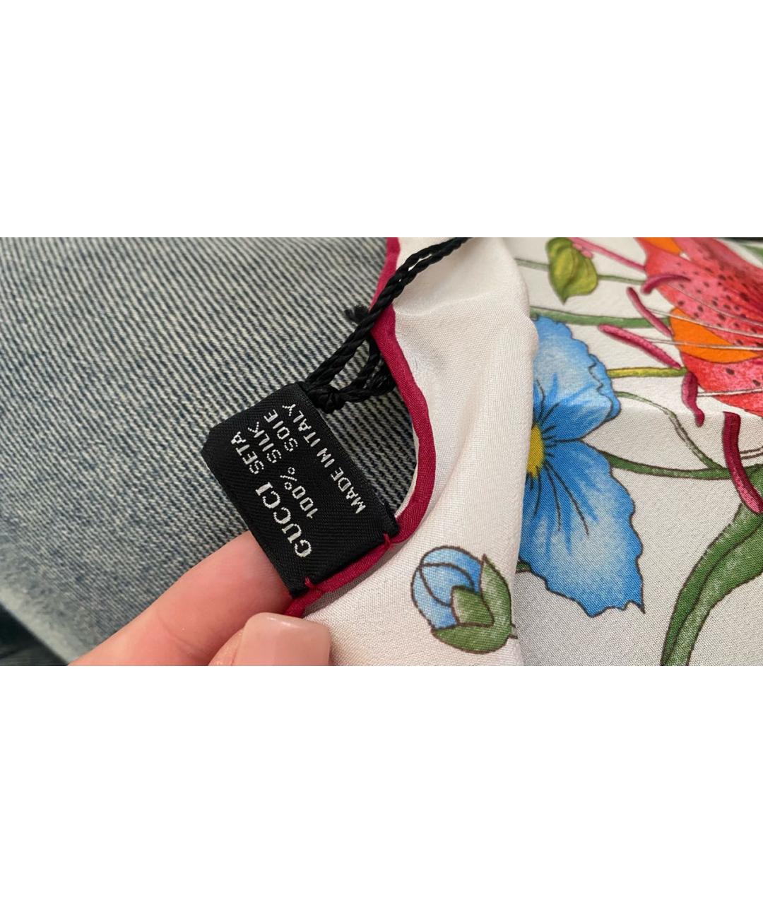 GUCCI Мульти шелковый шарф, фото 2