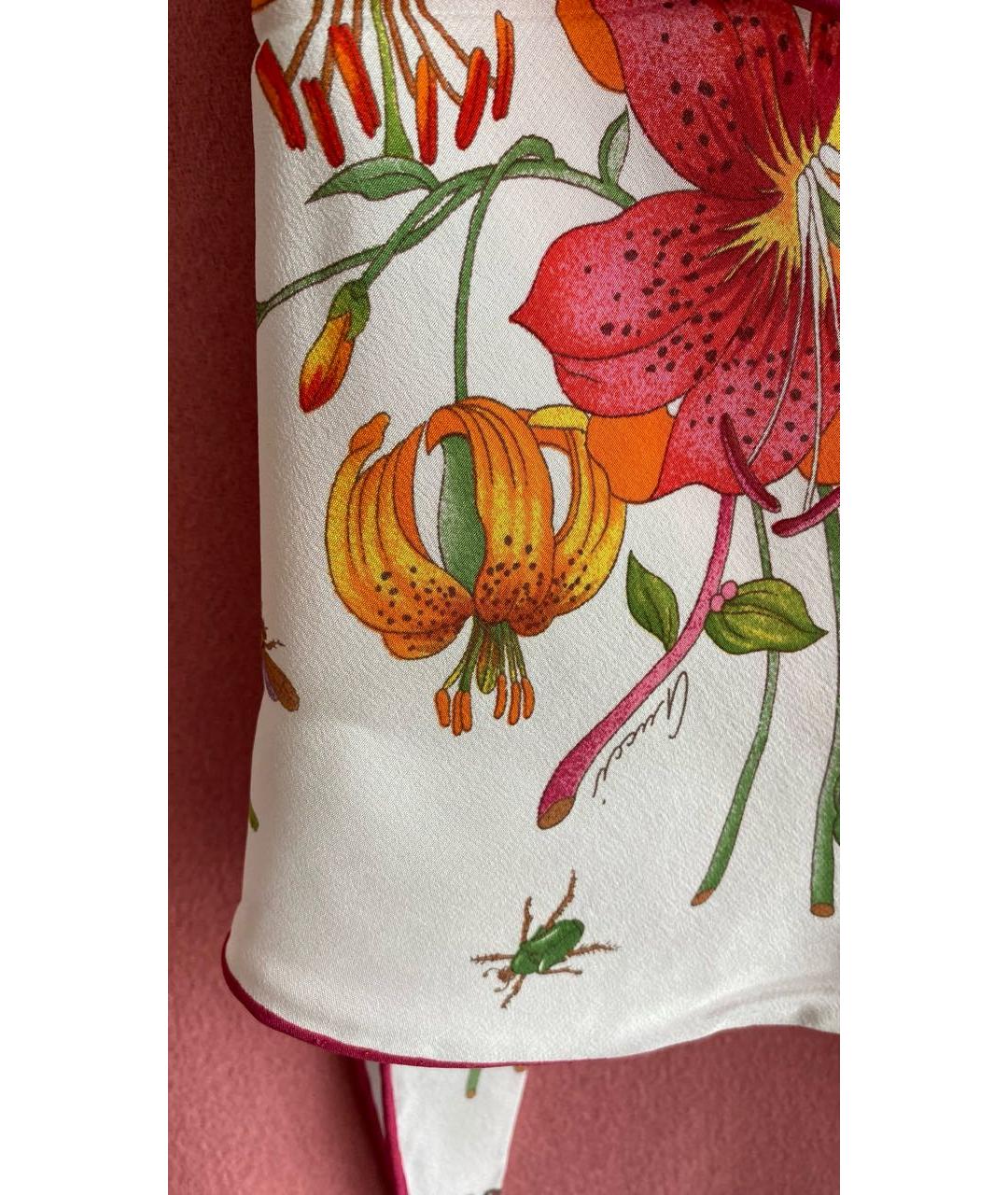 GUCCI Мульти шелковый шарф, фото 7