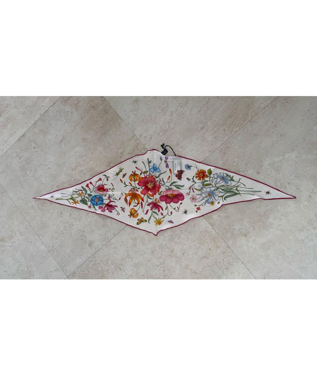 GUCCI Мульти шелковый шарф, фото 9