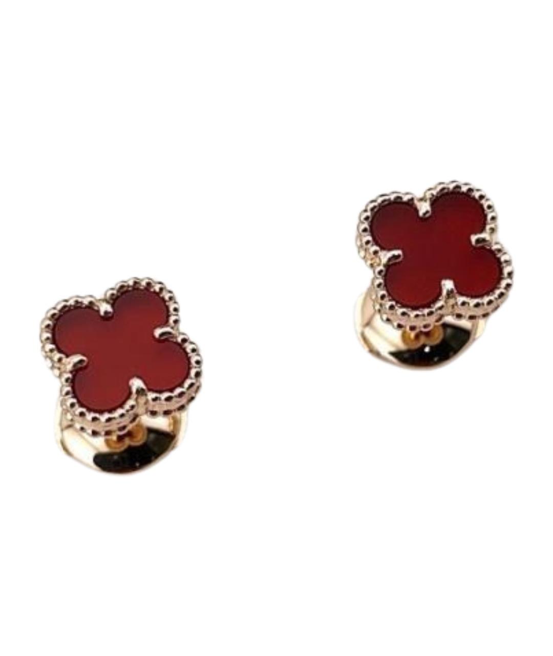 VAN CLEEF & ARPELS Красные серьги из розового золота, фото 1