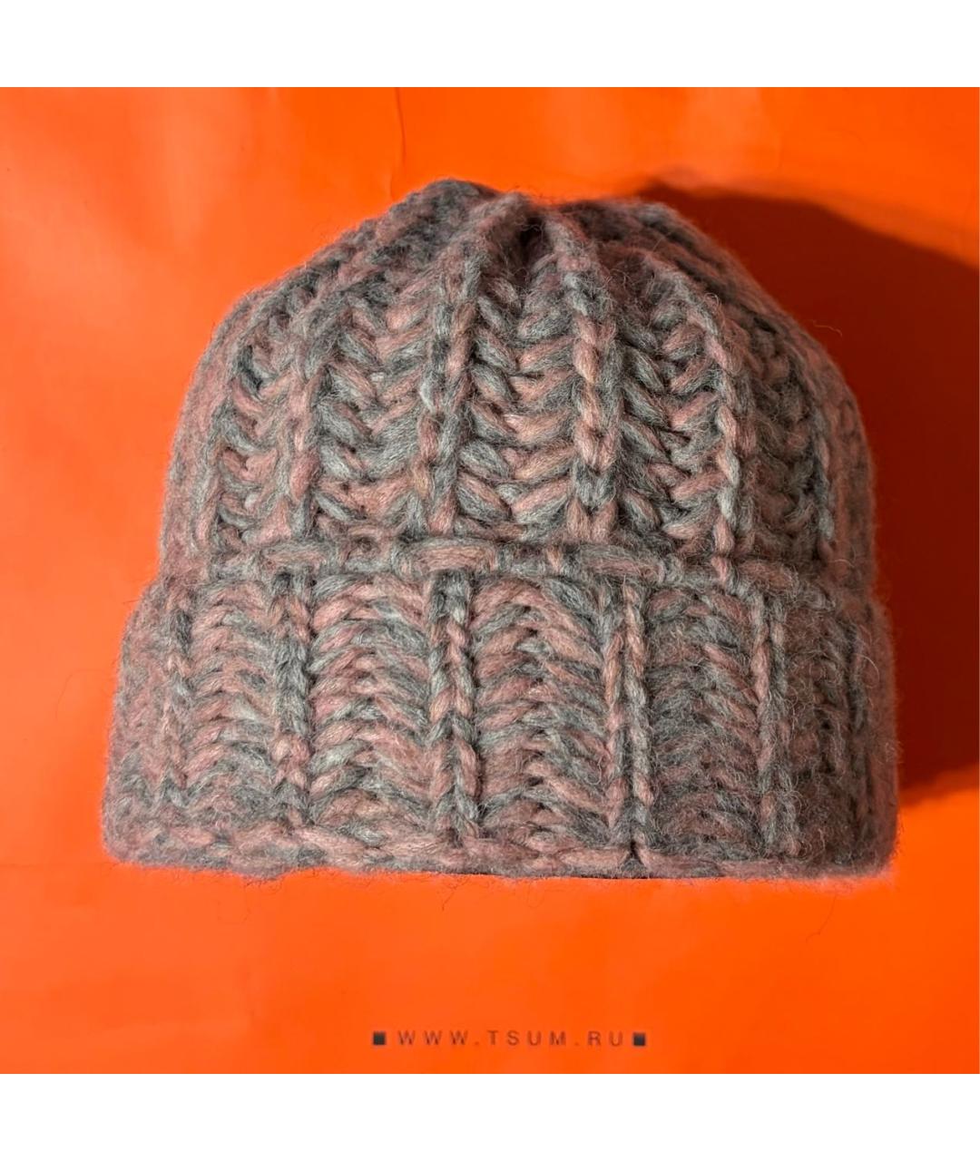 BILANCIONI Розовая шерстяная шапка, фото 4