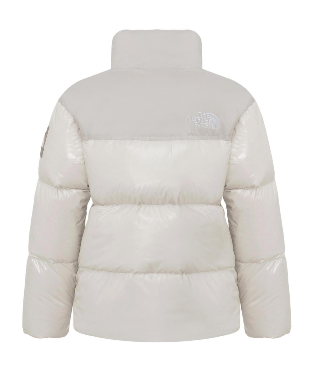 THE NORTH FACE Серый полиамидовый пуховик, фото 2