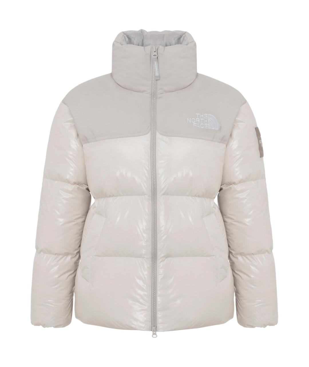 THE NORTH FACE Серый полиамидовый пуховик, фото 1