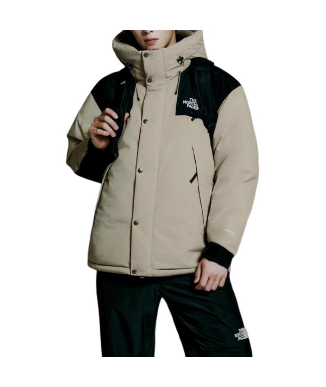 THE NORTH FACE Бежевый пуховик, фото 4
