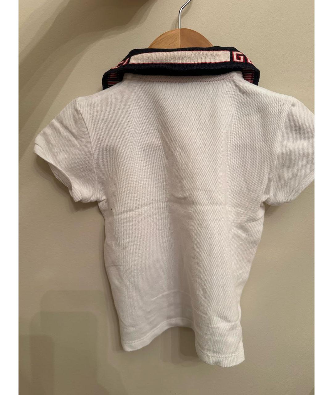 GUCCI Белая хлопковая детская футболка, фото 2