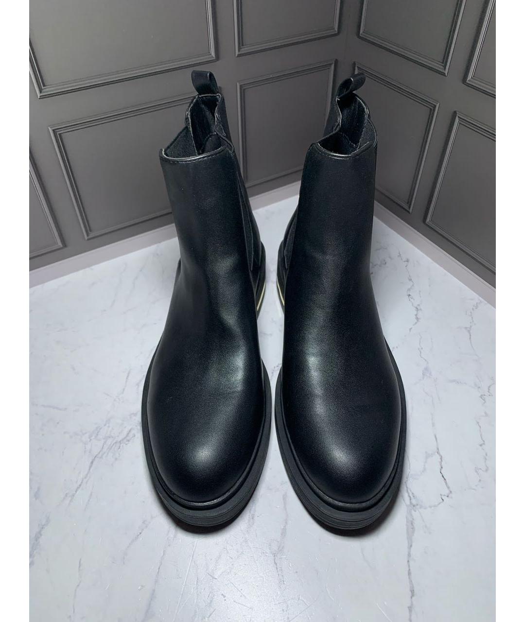LIU JO Черные кожаные ботинки, фото 5