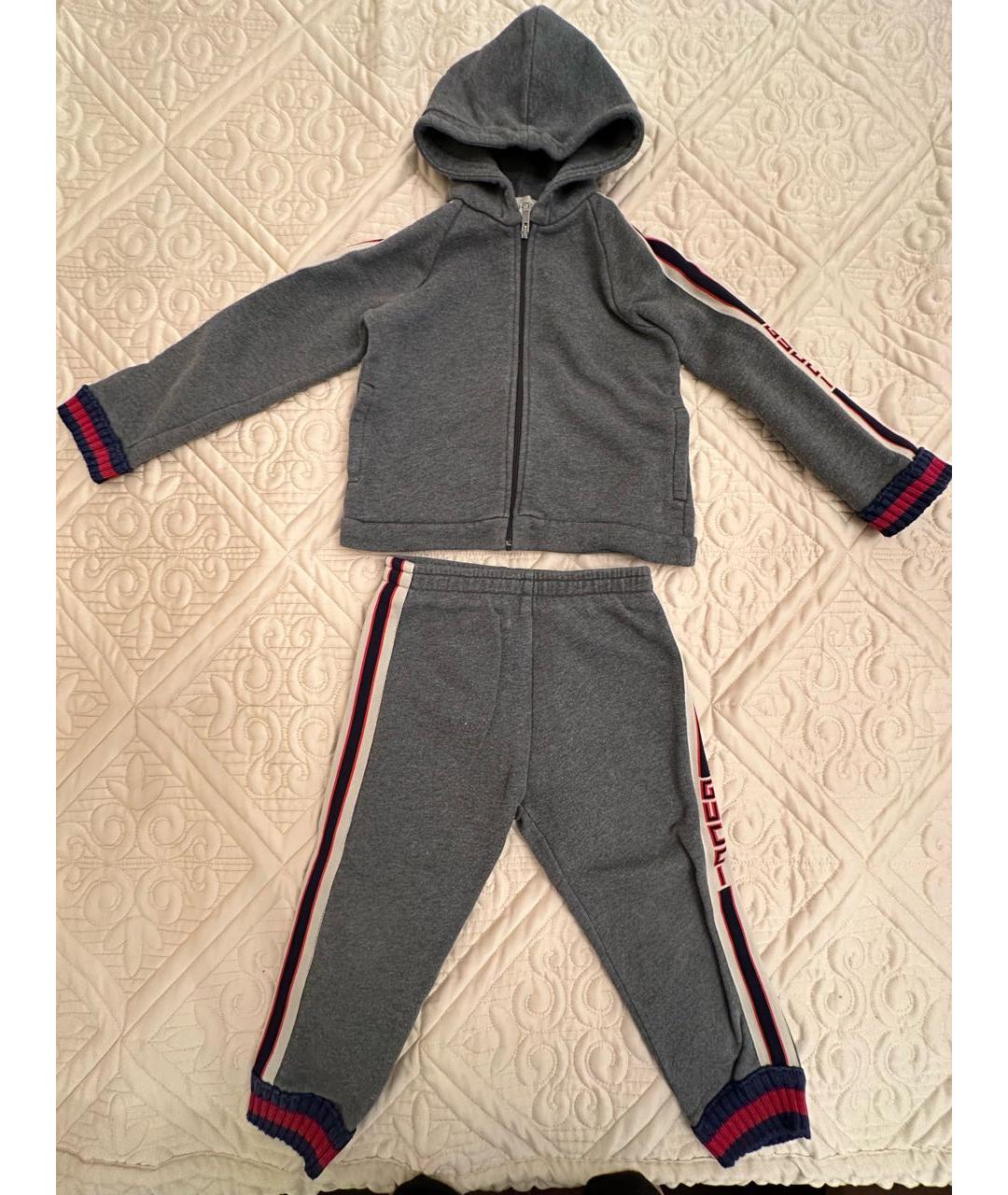 GUCCI Серый хлопковый комплект, фото 7