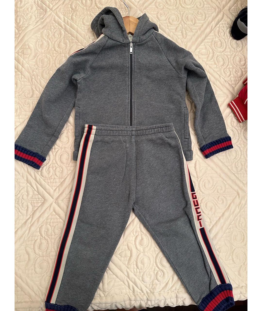 GUCCI Серый хлопковый комплект, фото 3