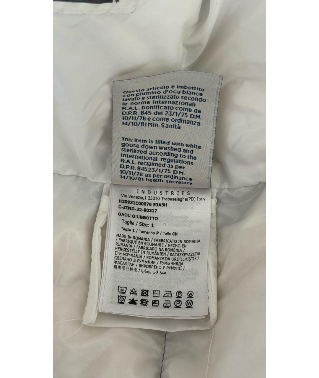 MONCLER Серебрянный полиамидовый пуховик, фото 6