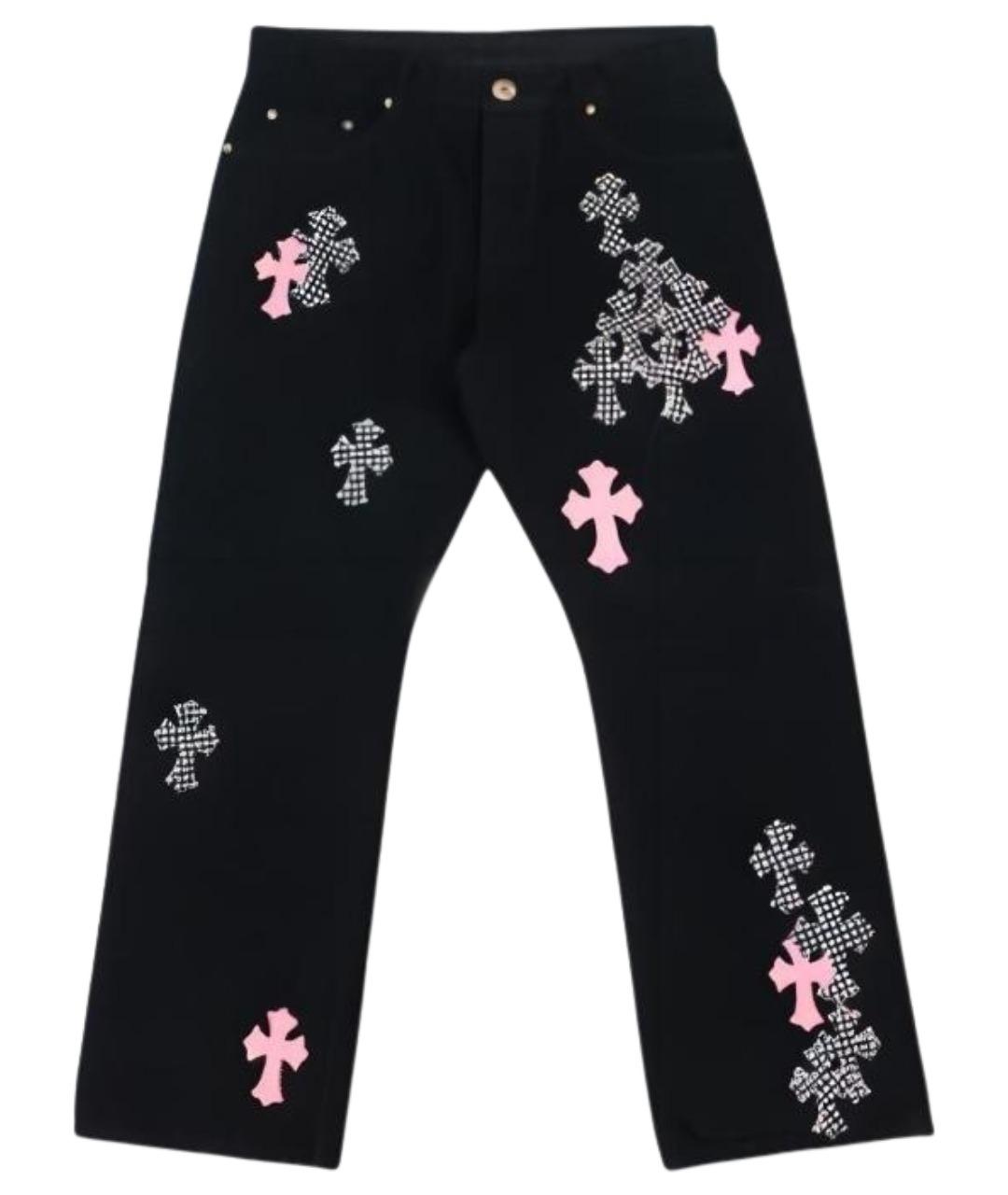 CHROME HEARTS Черные прямые джинсы, фото 1