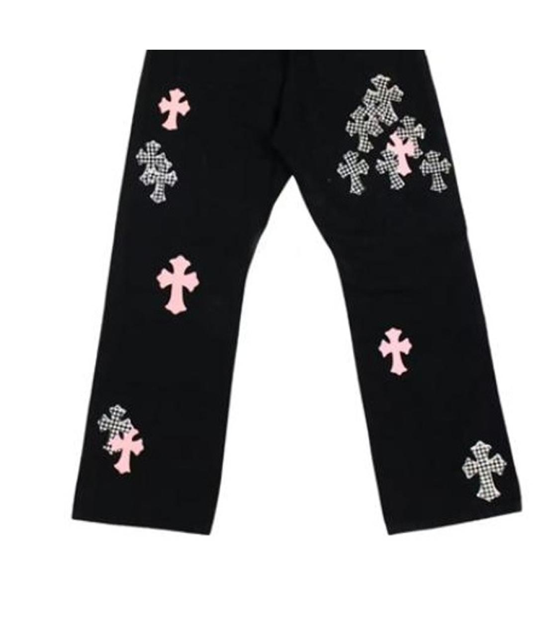 CHROME HEARTS Черные прямые джинсы, фото 3