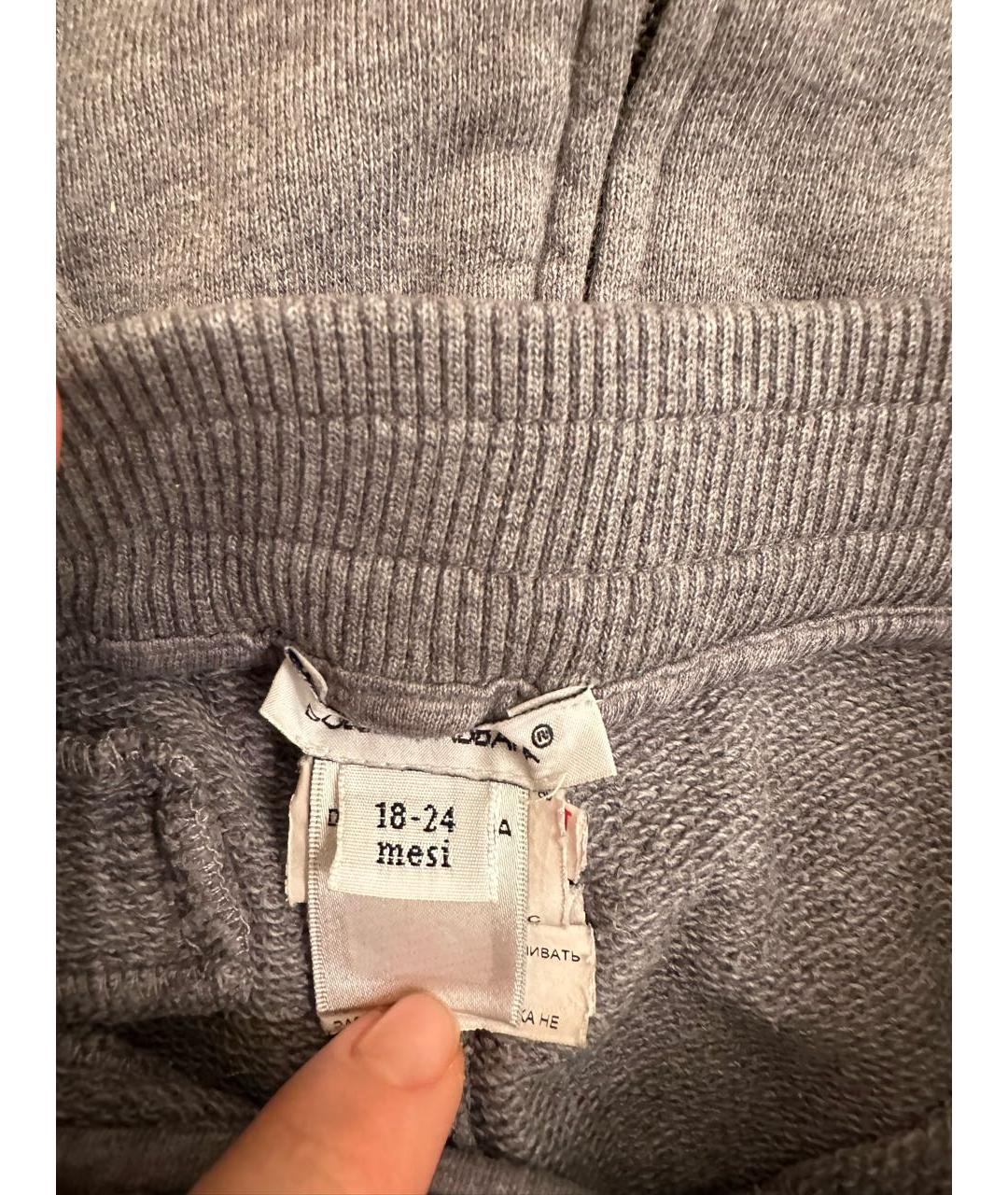 DOLCE&GABBANA Серый хлопковый комплект, фото 6