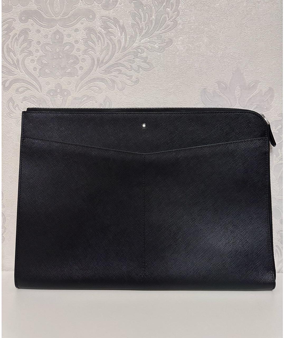 MONTBLANC Черная кожаная папка для документов, фото 6