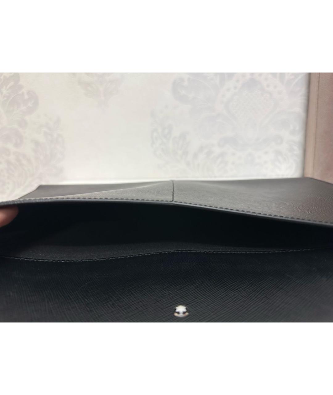 MONTBLANC Черная кожаная папка для документов, фото 2