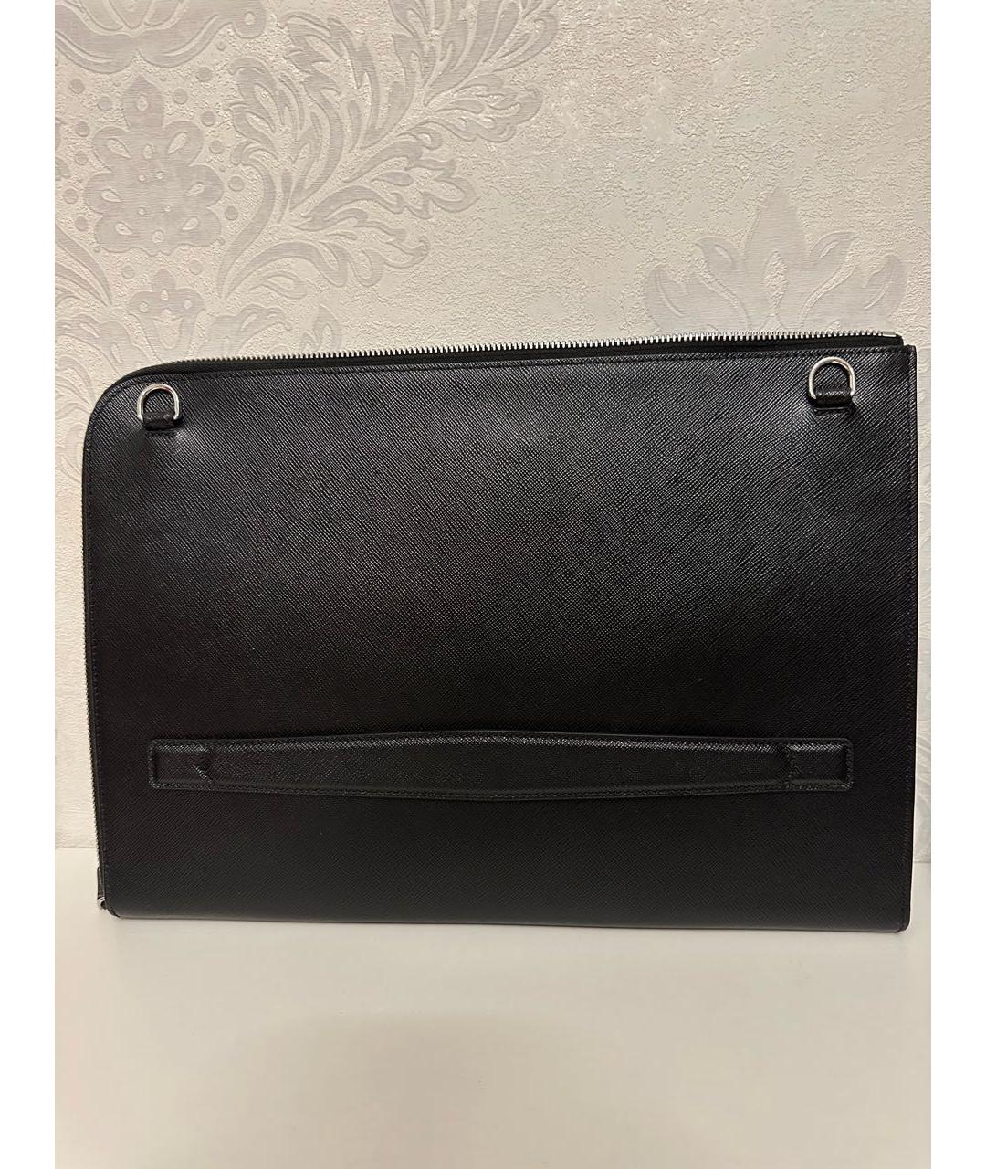 MONTBLANC Черная кожаная папка для документов, фото 3