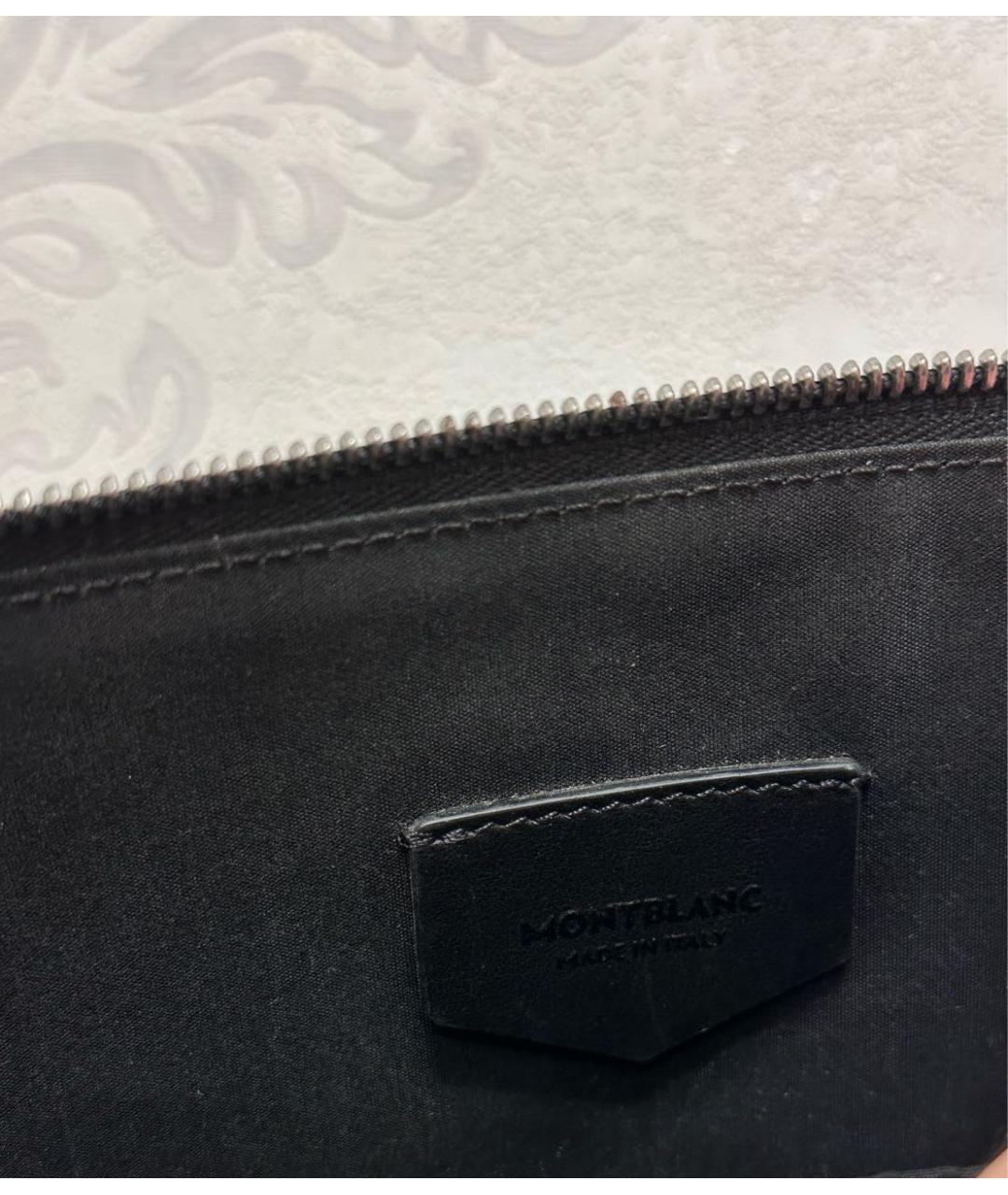 MONTBLANC Черная кожаная папка для документов, фото 5