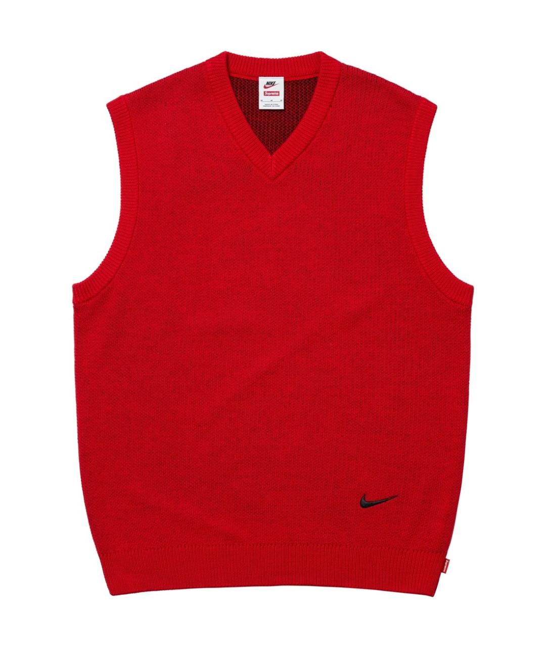 SUPREME Красная жилетка, фото 1